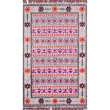 Momeni Hand Tufted Tahoe Runner RugPink 2 ft. 3 in. x 8 ft. TAHOETA-07PNK2380